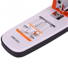 力（deli）0484重型省力订书器  大号加厚办公订书机  可订120页(23/6-23/17)  白色