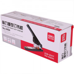 力（deli）0484重型省力订书器  大号加厚办公订书机  可订120页(23/6-23/17)  黑色