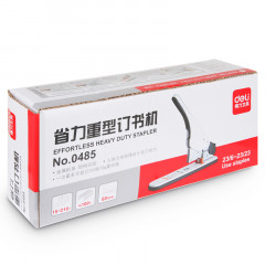 得力（deli） 0485省力加厚重型订书机 大号订书机 可订210页 白色