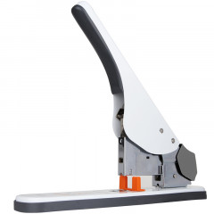 得力（deli） 0485省力加厚重型订书机 大号订书机 可订210页 白色