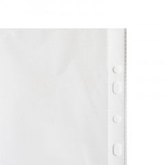 得力11孔透明文件袋 a4加厚活页资料袋 5712 100只/包 （单位：包）