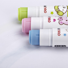 得力文具7165无甲醛安全环保固体胶  9g 混色装 24支/盒（单位：盒）