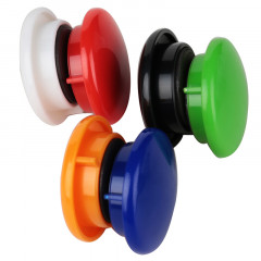 得力（deli） 7825彩色白板磁钉/磁珠/吸铁石 白板配件  30mm 6只/卡（单位：卡）