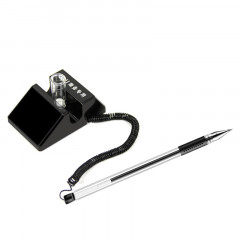 得力(deli) 6791旋转台笔 柜台桌面专用 可粘贴台式中性笔 0.5mm （单位：支）