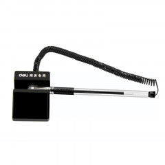 得力(deli) 6791旋转台笔 柜台桌面专用 可粘贴台式中性笔 0.5mm （单位：支）