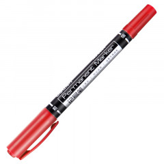 得力思达6824小双头记号笔 红色 （单位：支）