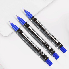 得力思达6824小双头记号笔 蓝色 （单位：支）