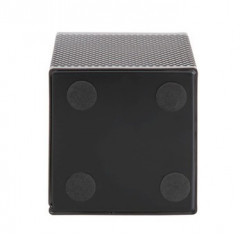 得力（deli） 908金属网纹方形笔筒 黑色