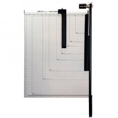 得力（deli）8011 钢质切纸机 切纸刀  裁纸机  裁纸刀 530mm*410mm
