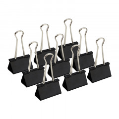 晨光(M&G) 50mm黑色长尾夹  金属票据夹 Eplus系列办公燕尾夹 12只/罐ABS92732