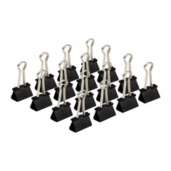 晨光(M&G) 32mm黑色长尾夹 金属票据夹 Eplus系列办公燕尾夹 24只/罐ABS92734