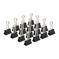 晨光(M&G)  25mm黑色长尾夹 金属票据夹 Eplus系列办公燕尾夹 48只/罐ABS92735