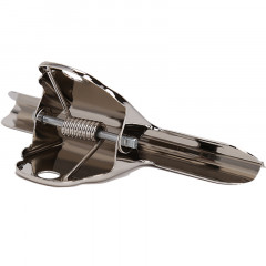 得力(deli) 102mm山形票据票夹 财务票据夹 中号金属票据夹子 9532（3只/包）