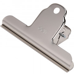 得力(deli) 102mm山形票据票夹 财务票据夹 中号金属票据夹子 9532（3只/包）