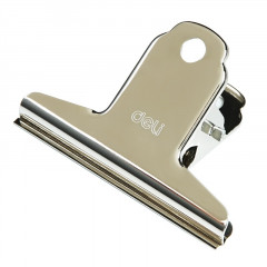 得力(deli) 76mm山形票据票夹画板夹 财务票据夹 小号金属票据夹子 9533 （4只/包）