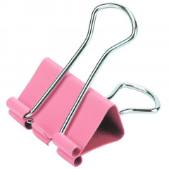 得力8552ES彩色长尾票夹筒装(混) (24只/筒)