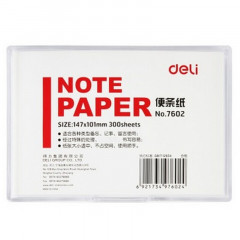 得力7602便条纸带盒155*101(白) （单位：盒）