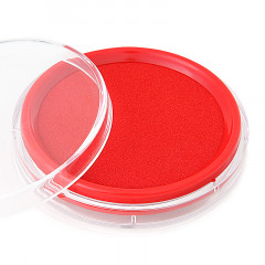 得力(deli)φ80mm圆形快干印台印泥 9863红色（单位：个）