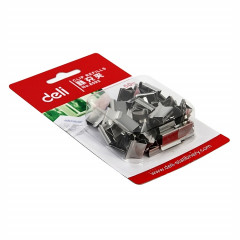 得力（deli）8592补充夹银色（50枚/卡）