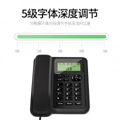 飞利浦（PHILIPS）电话机座机 固定电话  双接口 免电池 CORD281A黑色