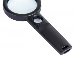 得力(deli)Ф70mm手持高清阅读放大镜(带辅助放大镜) 9090