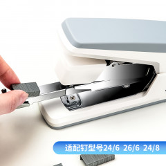 得力(deli)省力型订书机 可订40页80g 适配24/6,26/6及24/8订书钉  0371 颜色随机