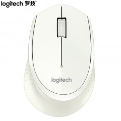 罗技（Logitech）M275无线鼠标 办公鼠标 右手鼠标 白色 带无线2.4G接收器