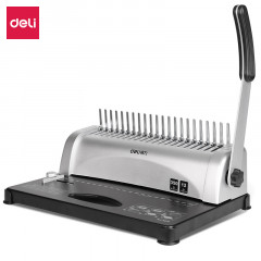 得力3870胶圈装订机(银色)(台)